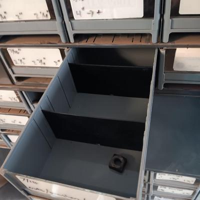 Very handy - Commercial Swiveling hardware organizer - cube storage.