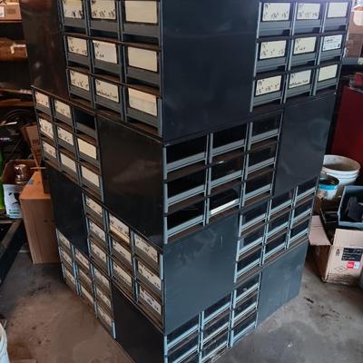 Very handy - Commercial Swiveling hardware organizer - cube storage.