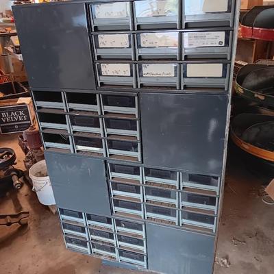 Very handy - Commercial Swiveling hardware organizer - cube storage.