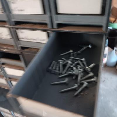 Very handy - Commercial Swiveling hardware organizer - cube storage.