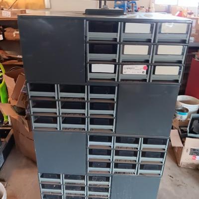 Very handy - Commercial Swiveling hardware organizer - cube storage.
