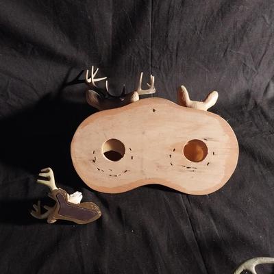 HANDCRAFTED HOOKS - DEERE DECOR AND PEWTER EAGLE