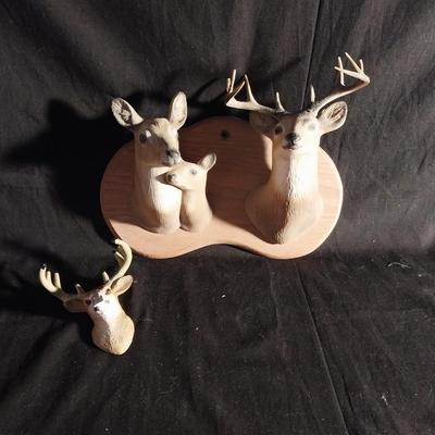 HANDCRAFTED HOOKS - DEERE DECOR AND PEWTER EAGLE