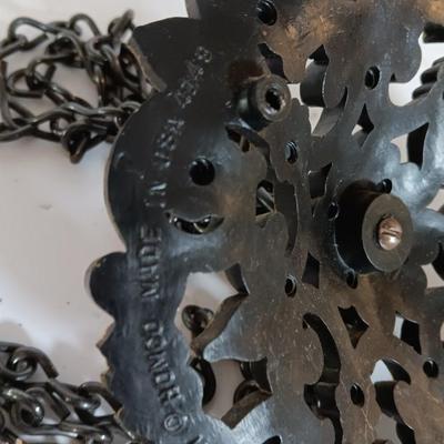 Vintage hardware for cabnitry with shelf hardware and a plastic decorative hanger