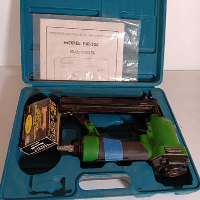 Central pneumatic contractor series Brad nailer in case