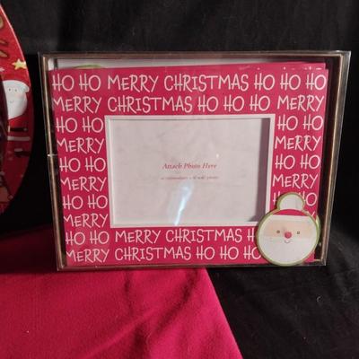 HOLIDAY PHOTO FRAME- WOODEN SIGNS- NUTCRACKER-NEW RECIPE BOX -NEW HALLMARK AND MORE