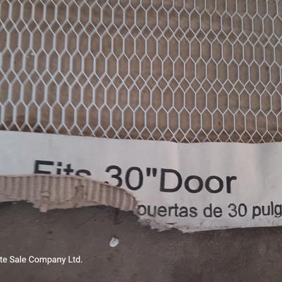 Two protective Grille for screen doors - protect screen from damage 30" door