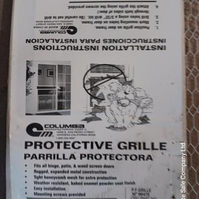 Two protective Grille for screen doors - protect screen from damage 30" door