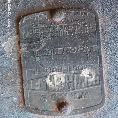 Vintage motor driven bench grinder