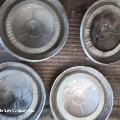 Set Of Four 1957 Chevy Chevrolet Poverty Dog Dish Hubcaps 150 210