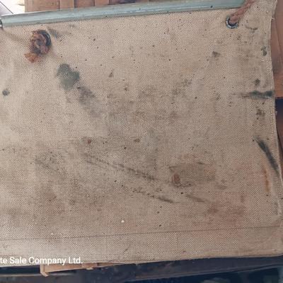 Antique H&B water bag Hendrie & Bolthoff Co. canvas waterbag with cork plug