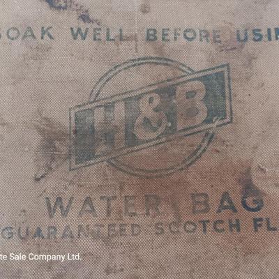 H&B Canvas water bag Guaranteed Scotch Flax with cork plug