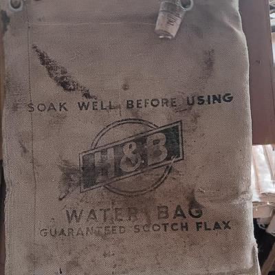 H&B Canvas water bag Guaranteed Scotch Flax with cork plug