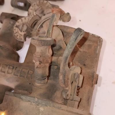Very neat old Antique Brass SCHEBLER Model "L" BRASS CARBURETOR PAT. 1907 with brass fittings