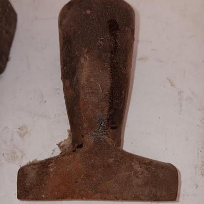 Several different Antique Blacksmith Bottom Hardy Hardie Anvils Anvil Black Smith