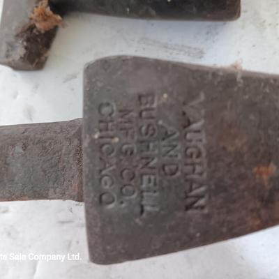 Several different Antique Blacksmith Bottom Hardy Hardie Anvils Anvil Black Smith