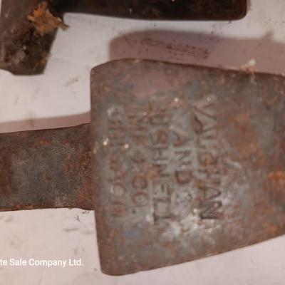 Several different Antique Blacksmith Bottom Hardy Hardie Anvils Anvil Black Smith