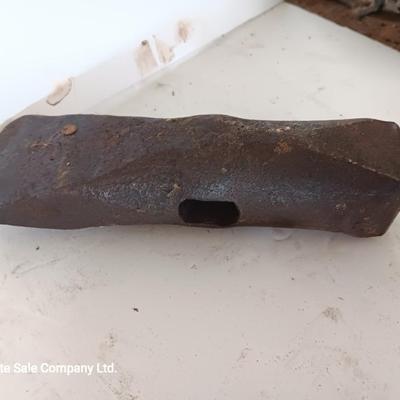Antique heads to tools - hammer - prod - primitive pick - and ax
