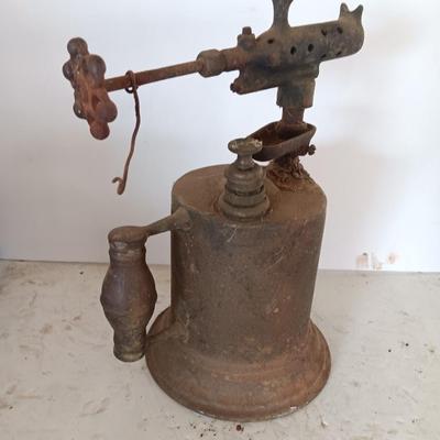 Vintage wooden handled Blowtorch