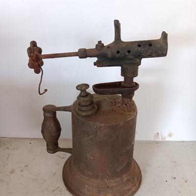 Vintage wooden handled Blowtorch