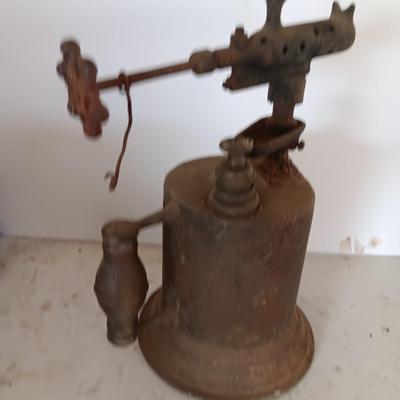 Vintage wooden handled Blowtorch