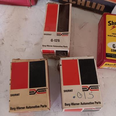 Vintage car parts in original boxes awesome for displaying