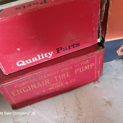 Vintage car parts in original boxes awesome for displaying