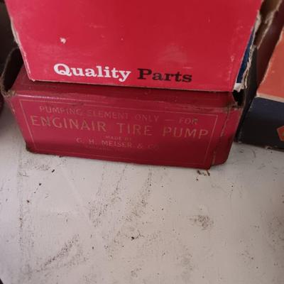 Vintage car parts in original boxes awesome for displaying