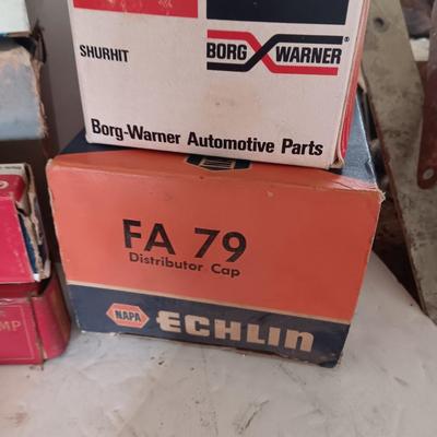 Vintage car parts in original boxes awesome for displaying
