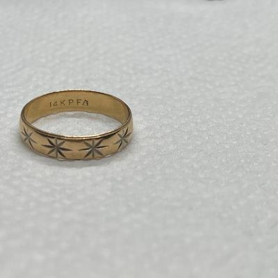 14k gold Fredrick Goldman band / ring. Sz 10.5