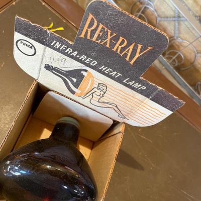 Vintage heat lamp in box