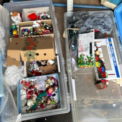 Christmas ornaments lot as seen