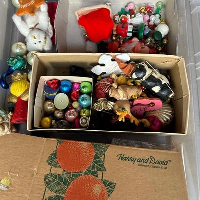 Christmas ornaments lot as seen