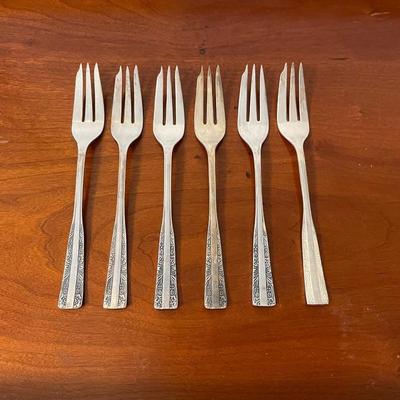 Set of 6 Polish Silverplate Forks: FH MET-60