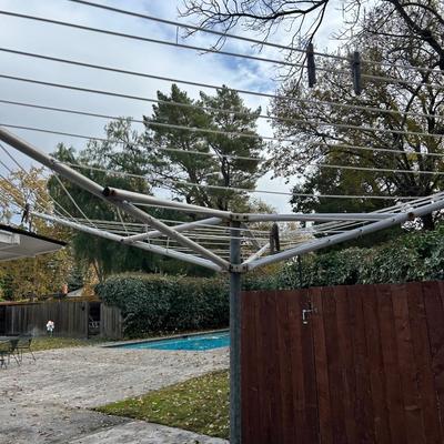 Clothing line outdoor drying rack