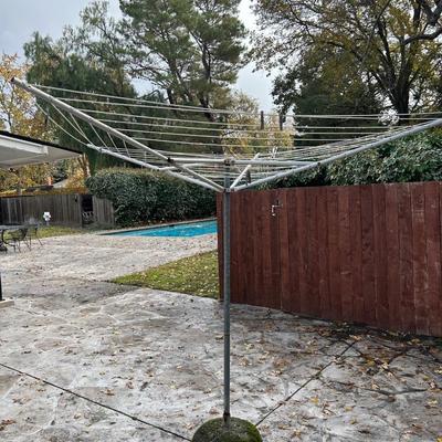 Clothing line outdoor drying rack