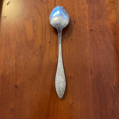 Russian Silverplate Serving Spoon