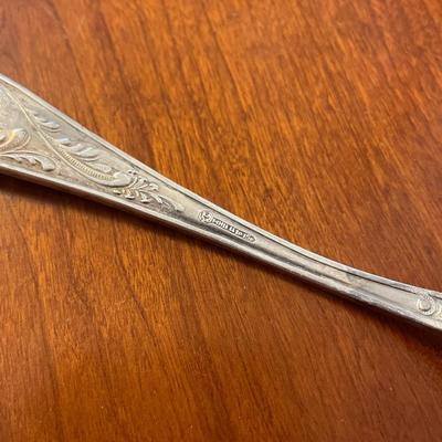 Russian Silverplate Serving Spoon