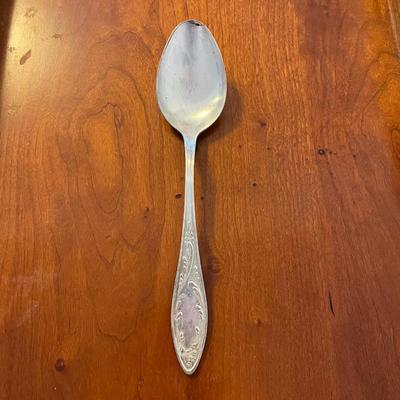 Russian Silverplate Serving Spoon