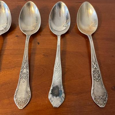 Set of 6 Polish Silverplate Spoons: FH MET-60