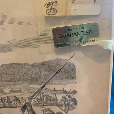 Early Civil War Antietam Burnside Brigade Large Sketch
