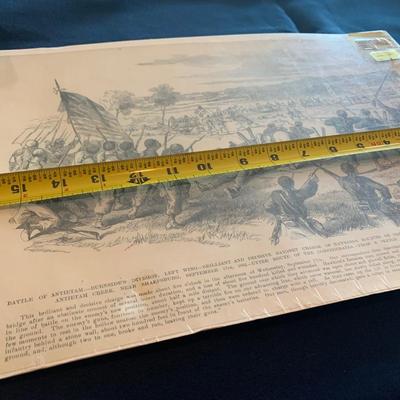 Early Civil War Antietam Burnside Brigade Large Sketch