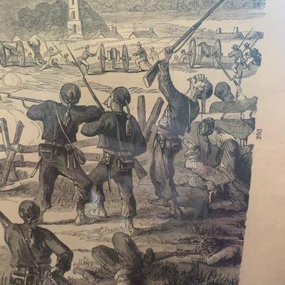 Early Civil War Antietam Burnside Brigade Large Sketch