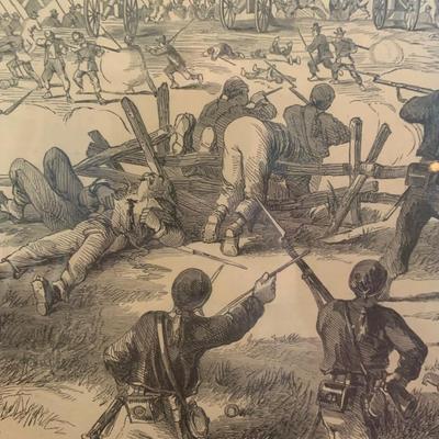 Early Civil War Antietam Burnside Brigade Large Sketch