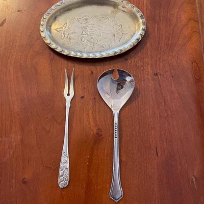Assortment of Three Silverplate Items