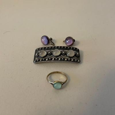 Pair of Earings / Pin / Ring