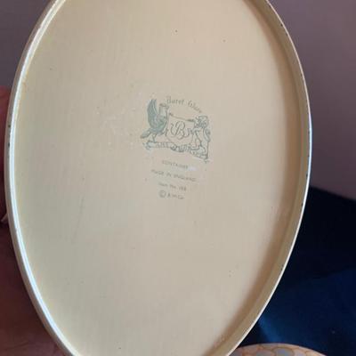 Vintage Easter Lot Baret Made in England Tins + Eggs