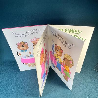 VINTAGE LARGE MULTI-PAGE "TO MY HUSBAND" BIRTHDAY CARD WITH ENVELOPE