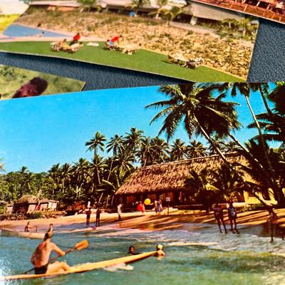 GROUP OF VINTAGE COLOR POSTCARDS OF FIJI  7 COUNT