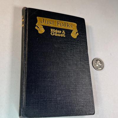 1917 "JUST FOLKS" by EDGAR A. GUEST BOOK OF POETRY